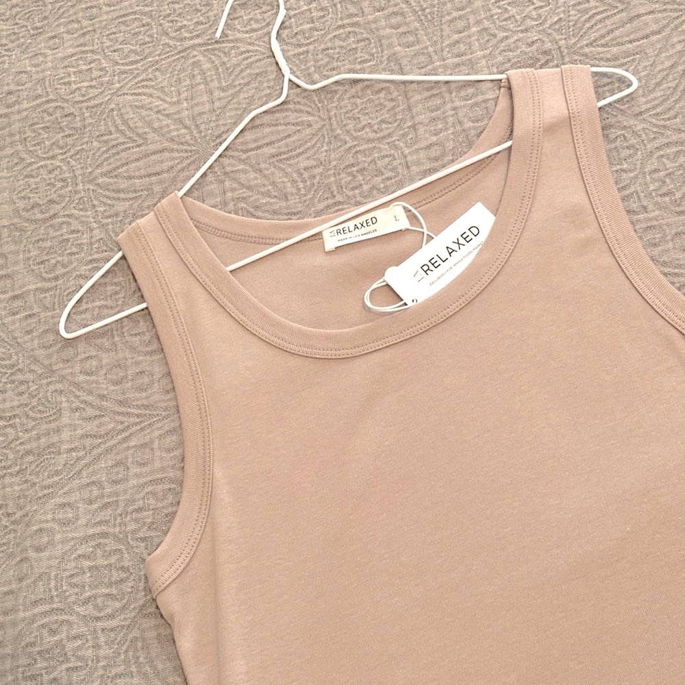 LA Relaxed Organic Cotton Sleeveless Tank - NWT